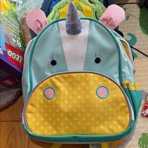 Skip Hop Unicorn Backpack - Light Blue and Yellow